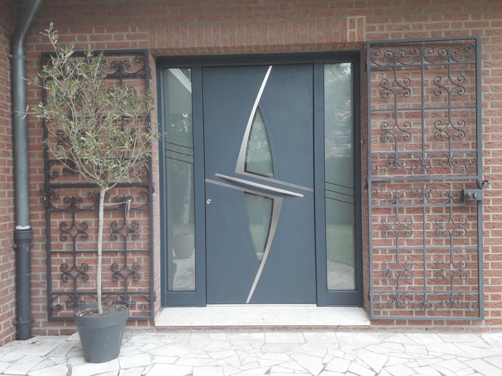 Porte d'entrée aluminium